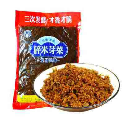 四川宜宾芽菜碎米芽菜1000g 袋装芽菜咸菜榨菜批发