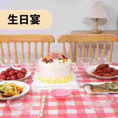 一次性碗筷套装结婚酒席宴席家用聚餐生日宴人份食品级加厚餐具