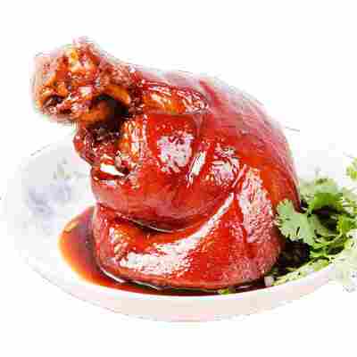 整只2斤大肘子猪肘子五香熟食酱卤蹄髈梅菜肉150红烧肉酱香肘跨境