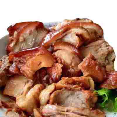 厂家五香脱骨肘子肉红烧蹄髈猪腿真空包装即食250g特价无骨卤味品