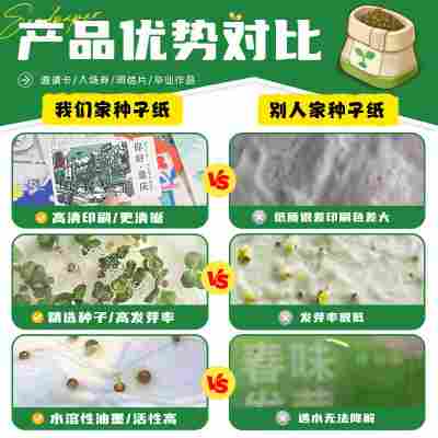 种子纸定制可降解请柬演唱会票根活动感谢卡抽奖券异形创意明信片