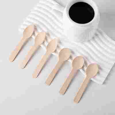 一次性木质刀叉勺打印logo环保桦木蛋糕甜品叉水果冰激凌勺子餐具