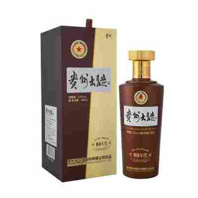 DIY】贵州经典大曲80年代/70年代53度酱香酒白酒 6瓶整箱批发