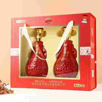 源头厂家直销52度清香型浏阳河礼盒白酒整箱批发支持一件代发白酒